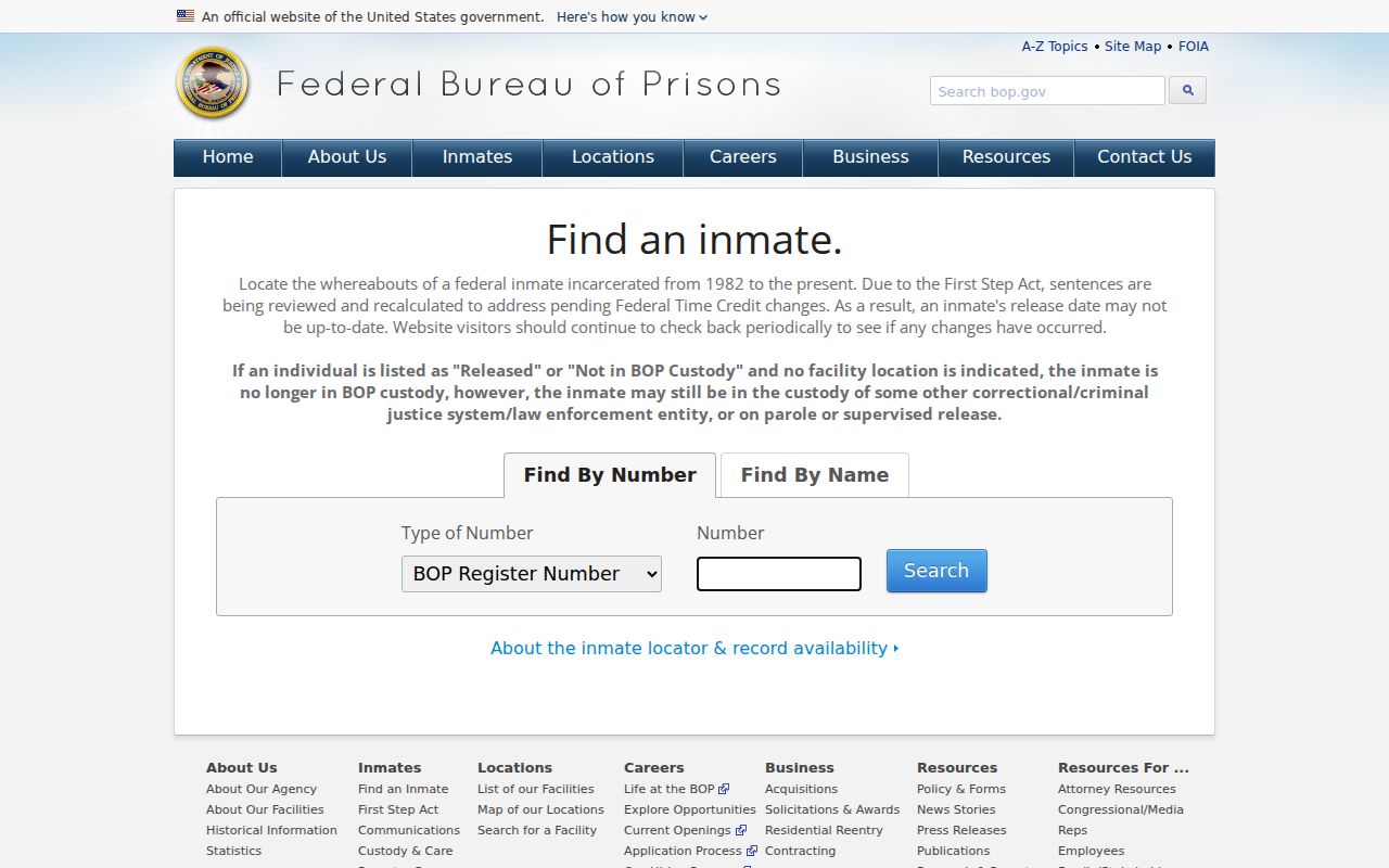 Nicholas County arrest search federal custody locator distinction