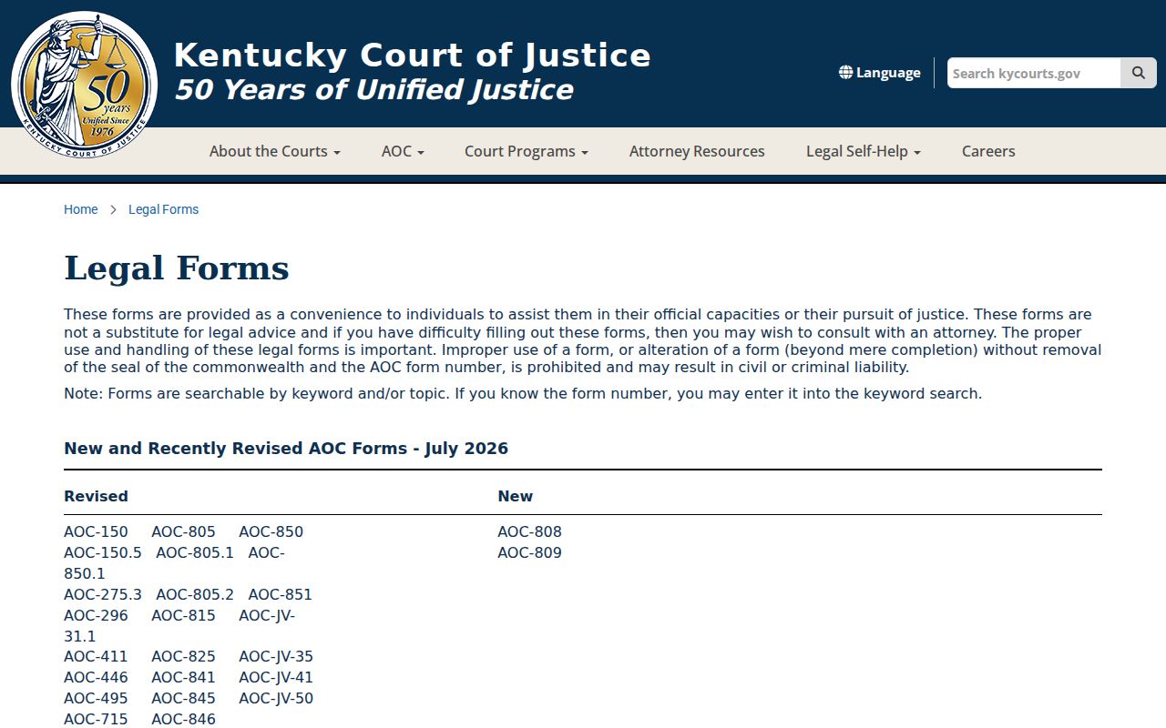 Nicholas County criminal history Kentucky legal forms catalog