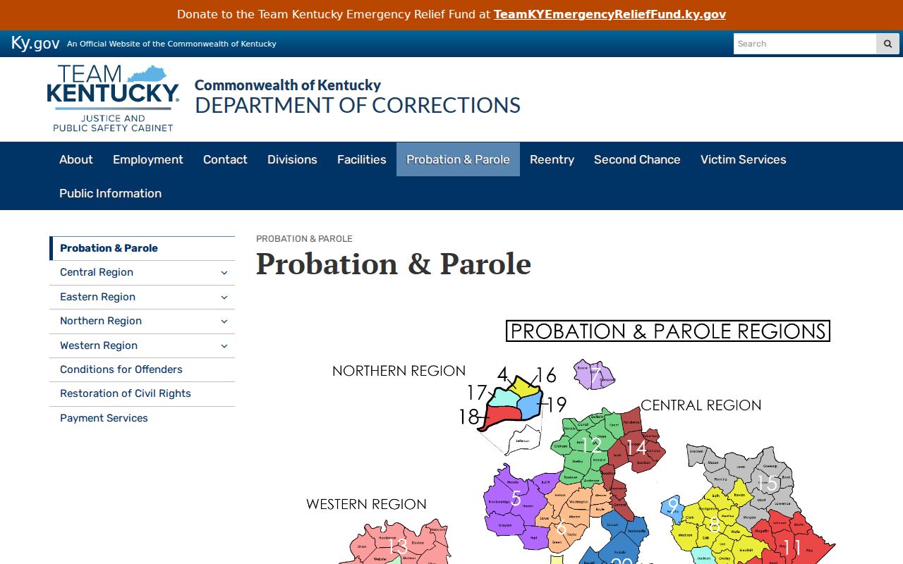 Nicholas County criminal history Kentucky probation and parole information